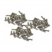 FixtureDisplays® 100PK M3.5 X 16mm Pitch 0.6mm - Phillips Flat Head Machine Screw (Countersunk) Carbon Steel Nickel Plated Cross Recessed  302120
